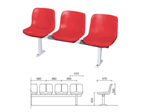 HS-2305 Floor-to-ceiling hollow plastic chair  落地式中空塑料椅