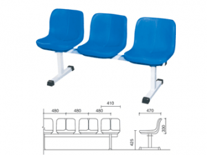  HS-2306 Mobile hollow plastic chair   移动式中空塑料椅